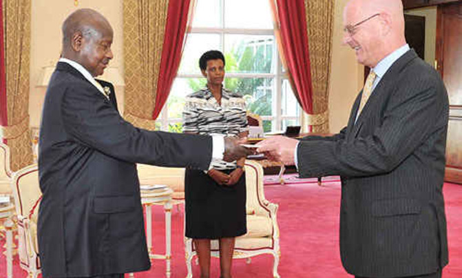 Museveni receives credentials of 9 new envoys Museveni receives credentials of 9 new envoys