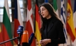 Romina Pourmokhtari, Sweden's minister for the environment, at the European Environment Council in Brussels, Belgium on 16 March 2023. Photo: Alexandros Michailidis