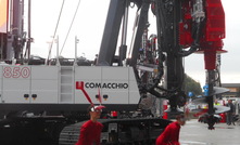 Comacchio used its Open House event to debut its latest large-diameter piling rig – the CH 850