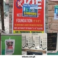 "Thank You, Pakistan" posters appear in Indian-occupied Kashmir