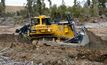 The Komatsu D475A-8 in action at the Whyte Gold site.