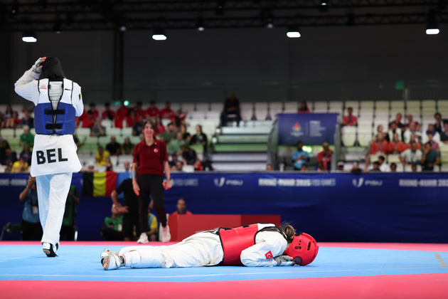 (SP)GERMANY-ESSEN-RHINE-RUHR 2025-FISU WORLD UNIVERSITY GAMES-TAEKWONDO-WOMEN'S 73KG-FINAL