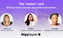 Women still represent only 8-17% of the mining workforce. 