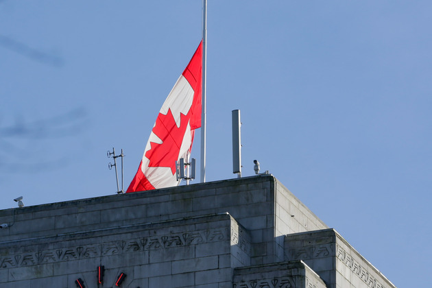 CANADA-VANCOUVER-MASS SHOOTING-FLAGS-HALF-MAST