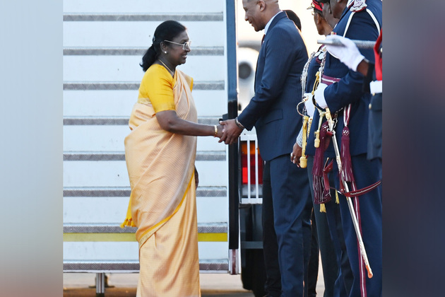 'Special gesture reflecting depth of friendship': President Murmu received by Botswana President Boko upon arrival