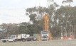 Drilling activity at Thursday's Gossan
