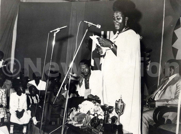  adina min speaking at a party for presidents children on anuary 31 1978