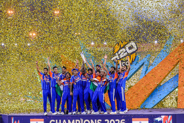 BCCI announces Rs 131 crores cash reward for Team India after T20 WC 2026 win