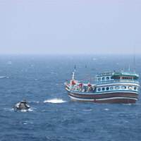 INS Tarkash assists Iranian Dhow in Indian Ocean rescue mission