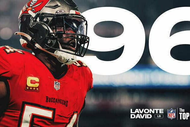 Lavonte David Ranked 96 on the NFL's Top 100 Players of 2025