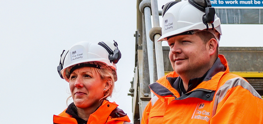 Julia Draycon, Community and Emergency Response Director, and Jim Repp, Head of Emergency Response at the Coal Authority, which has now been renamed as the Mining Remediation Authority