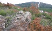 Outcropping at the Halilağa copper-gold project in Turkey