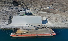  Hudson Resources’ White Mountain operations in Greenland, viewed from the fjord