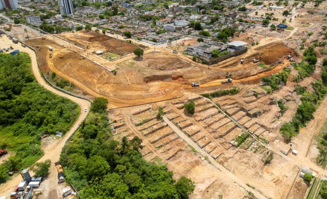 Mina de sal-gema desativada da Braskem em Maceió/Divulgação