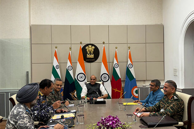Defence Minister Rajnath Singh holds review meeting at South Block amidst escalating tensions
