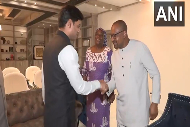Shrikant Shinde leads Group 4 delegation in meeting with Sierra Leone Vice President