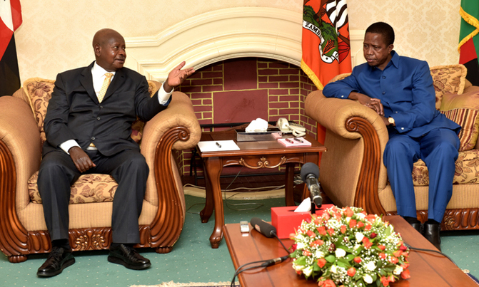 Museveni hails Zambia's leaders over freedom Museveni hails Zambia's leaders over freedom