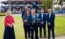 Labor climate spokesperson Chris Bowen speaks at Kurri Kurri on Tuesday