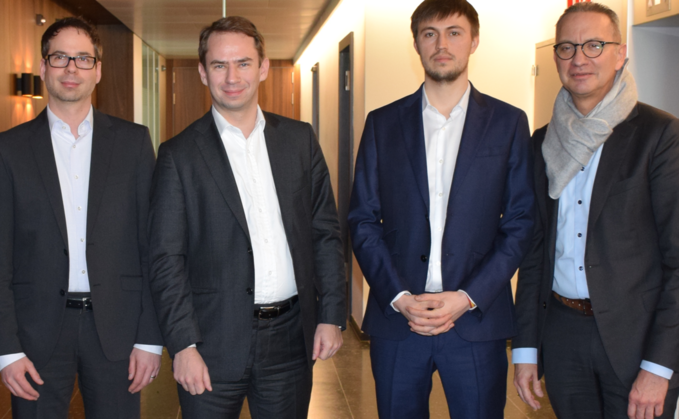 Andreas Kuhn, Thomas Meyerhans und Jan Bogdanovich sind mögliche Nachfolger des scheidenden CEO Gustavo Möller-Hergt (v.l.n.r).