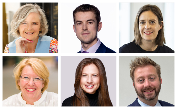 (Top row L-R:) Sally Bridgeland, Lewis Vanstone and Carolyn Schuster-Woldan (Bottom row L-R:) Elizabeth Renshaw-Ames, Claire Altman and Dan Naylor (Top row L-R:) Sally Bridgeland, Lewis Vanstone and Carolyn Schuster-Woldan (Bottom row L-R:) Elizabeth Renshaw-Ames, Claire Altman and Dan Naylor