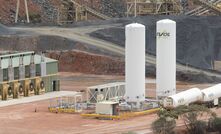 A typical EVOL LNG storage and vaporisation facility located in the Goldfields region of WA.