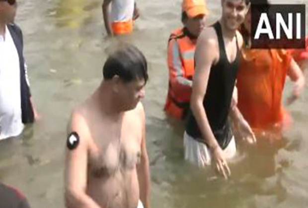 Assam CM takes holy dip at Sangam, calls Sanatan 'past, present and future of the world'