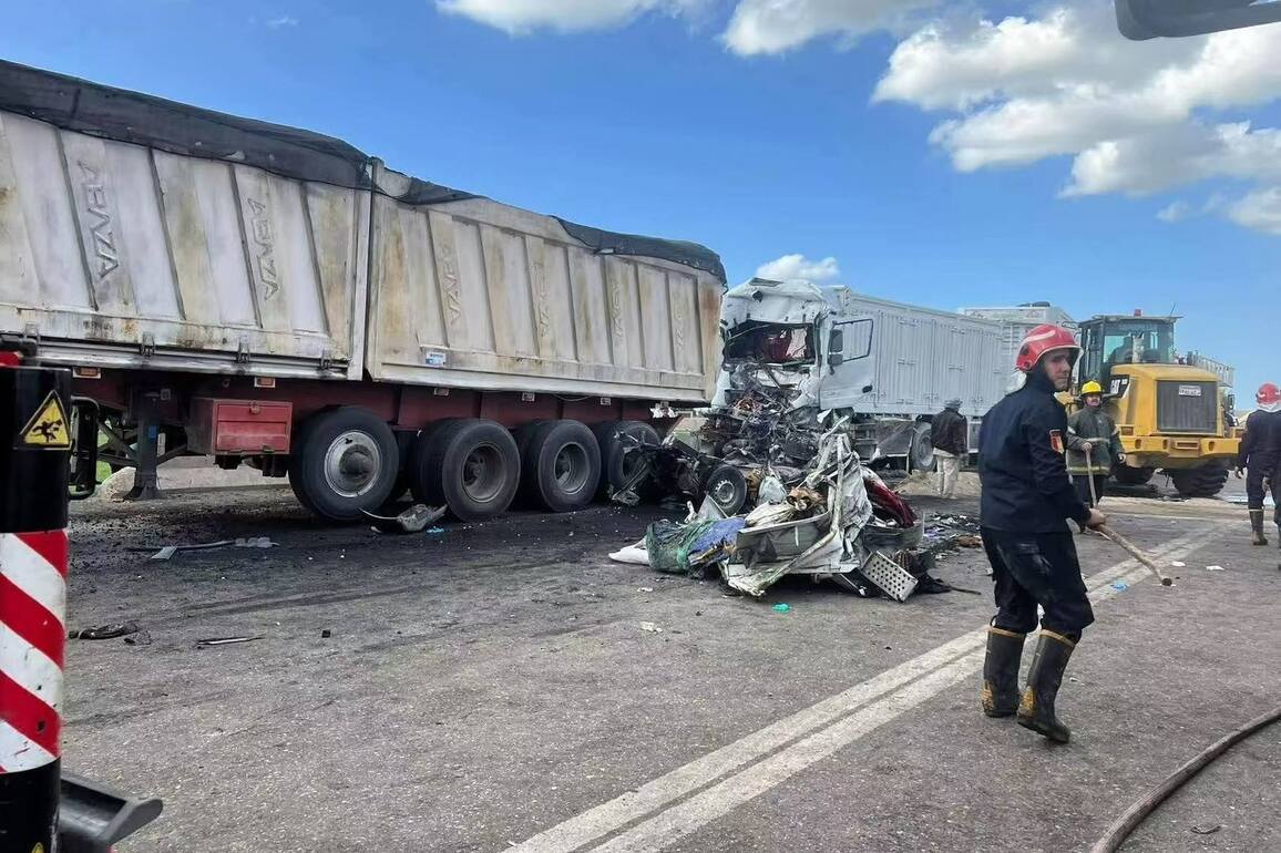 EGYPT-PORT SAID-TRUCK COLLISION-ACCIDENT