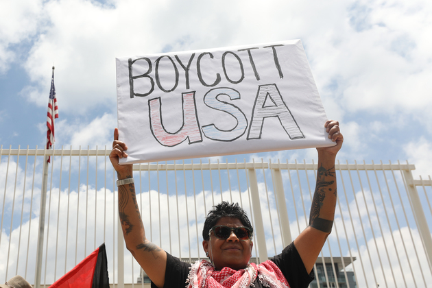 SOUTH AFRICA-JOHANNESBURG-U.S.-VENEZUELA-PROTEST