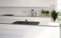 The Carron Phoenix Columba offers a coloured sink at an attainable price