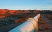 The Tanami gas pipeline heading to the power station built, owned and operated by Zenith 
