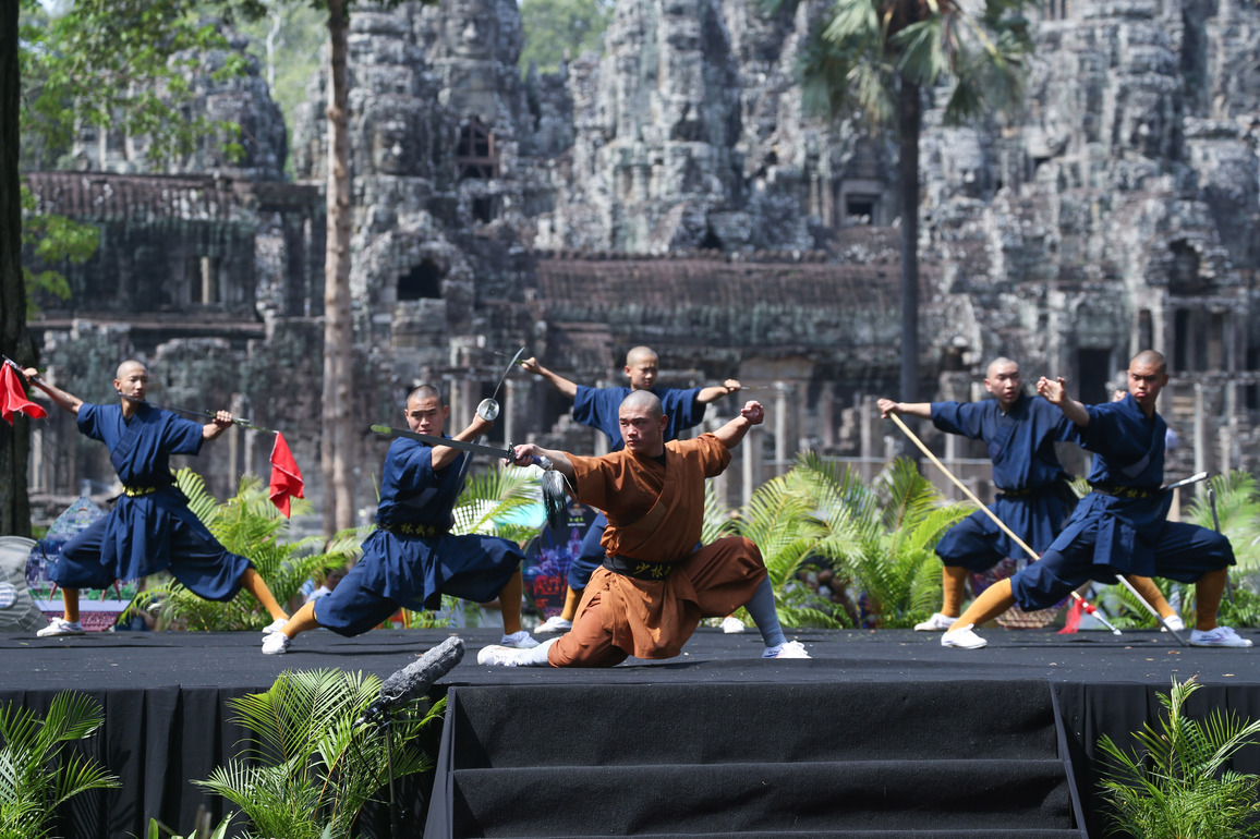 CAMBODIA-SIEM REAP-CHINA-JOINT MARTIAL ARTS EVENT