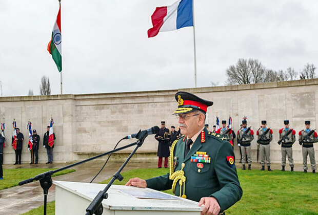 Army Chief General Dwivedi pays tribute to soldiers at War Memorial in France