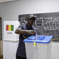 Nine candidates compete in Guinea presidential election