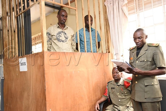 ome of the suspects in the dock at the eneral ourt artial in akindye before their release hoto by palanyi sentongo