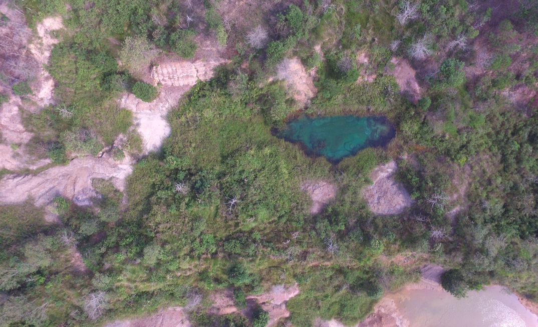 Desert like terrain from coal mine closure.