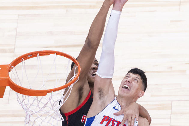 (SP)CANADA-TORONTO-BASKETBALL-NBA-RAPTORS VS PISTONS