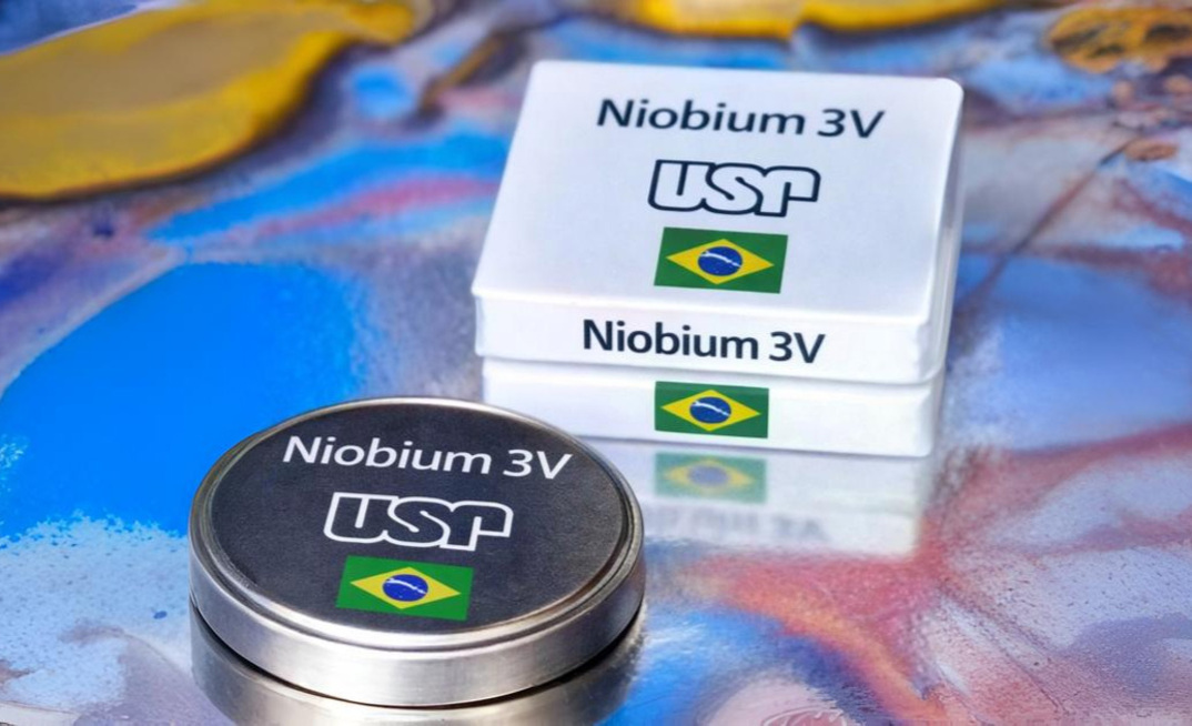 Protótipo de bateria de nióbio desenvolvido pela USP