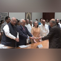 INDIA bloc VP nominee B Sudershan Reddy files nomination