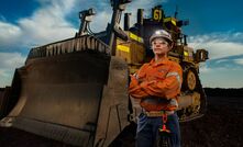 Sabrina McKenzie is the only female dozer operator at Prominent Hill. Photo: Chris Warrior