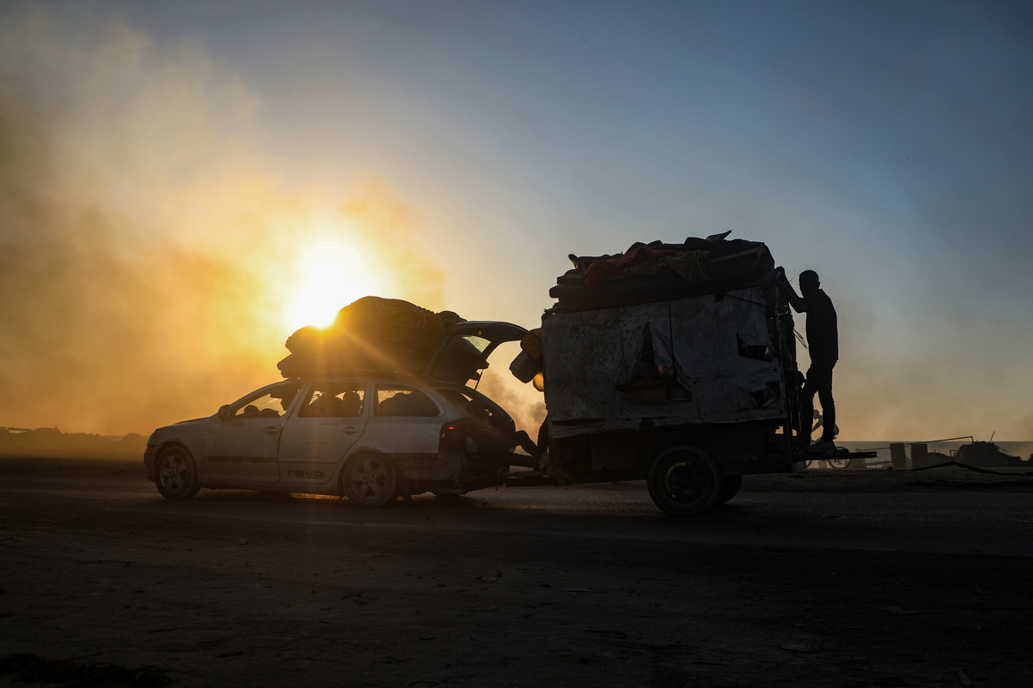 MIDEAST-GAZA-PALESTINIANS-DISPLACEMENT
