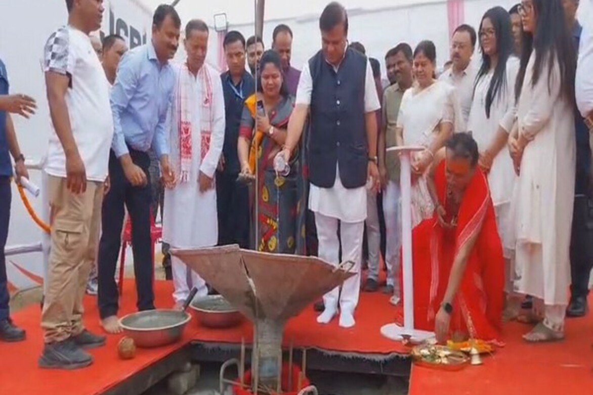 Assam CM Himanta Biswa Sarma performs Bhoomi Poojan for two Marriott Hotels in Guwahati
