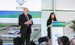 Tianqi Lithium Australia general manager Phil Thick and Tianqi Lithium Corporation CEO Vivian Wu