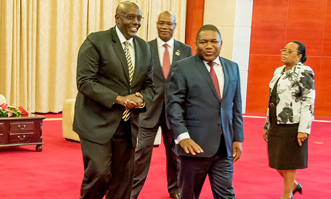 Amb. Kabonero presents credentials in Mozambique Amb. Kabonero presents credentials in Mozambique
