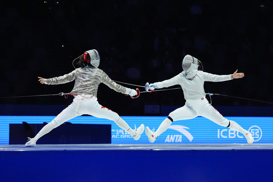 (SP)CHINA-15TH NATIONAL GAMES-FENCING-WOMEN'S SABRE INDIVIDUAL-FINAL (CN)