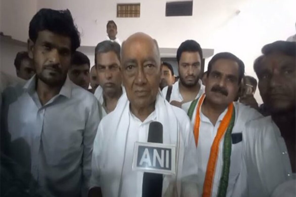 "If he has strength, contest elections without EVM": Digvijay Singh on Kailash Vijayvargiya