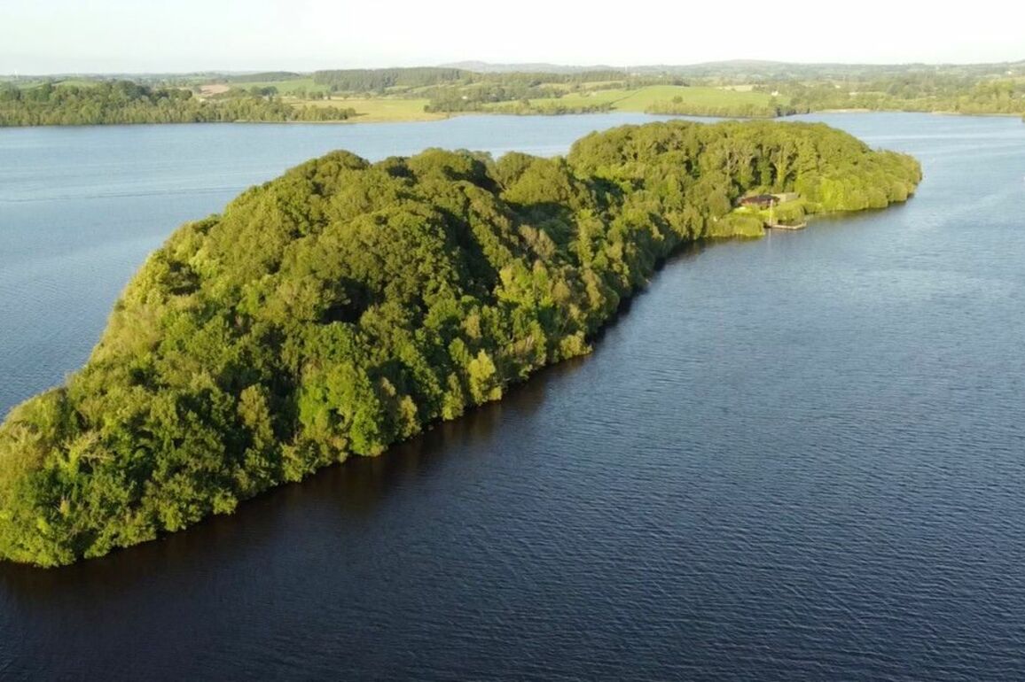 NI property- See the 395k private island for sale complete with a woodland cabin