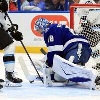 Andrei Vasilevskiy shines as Lightning blank Mammoth