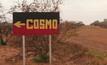 A sign pointing to the Cosmo community