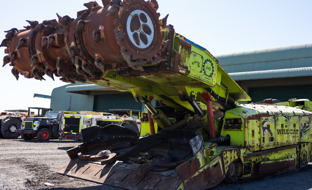 A continuous miner at Dartbrook.