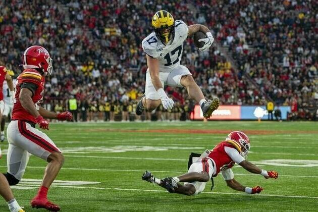 Bryson Kuzdzal pushes No. 18 Michigan to ninth straight over Maryland